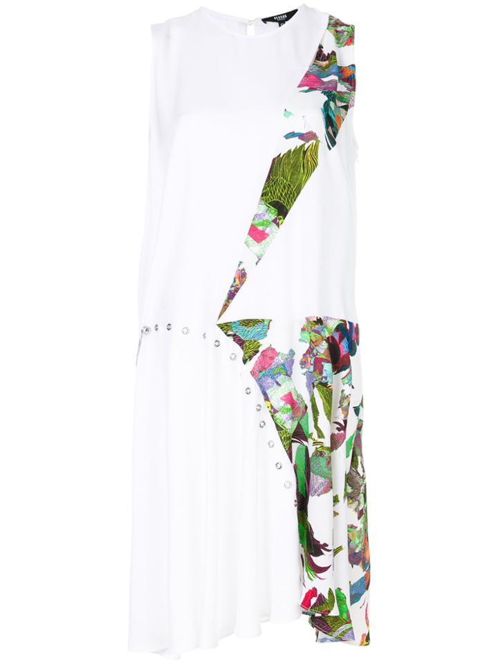 Versus Asymmetric Printed Dress - White