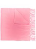Moncler Logo Patch Winter Scarf - Pink