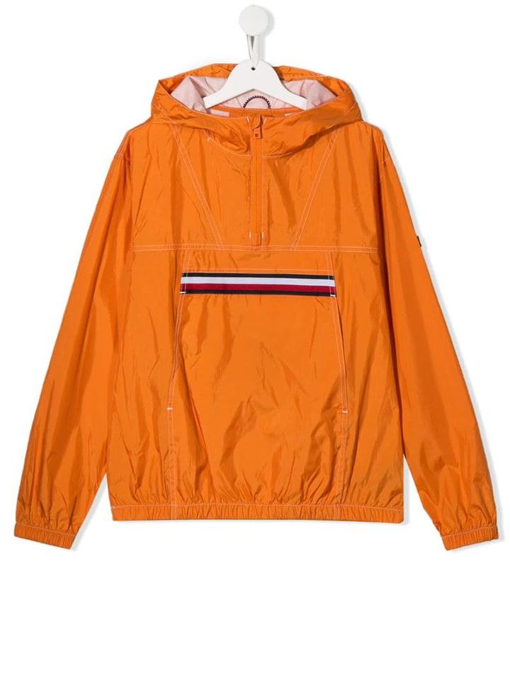 Tommy Hilfiger Teen Stripe Trim Jacket - Orange