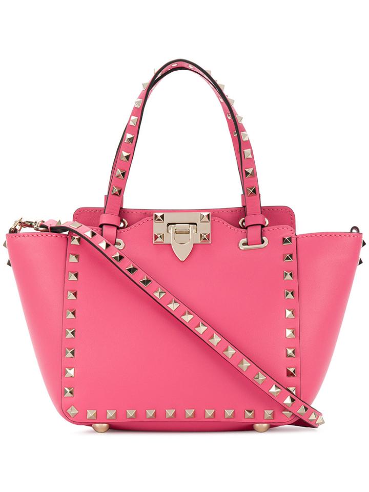 Valentino Rockstud Shoulder Bag - Pink & Purple