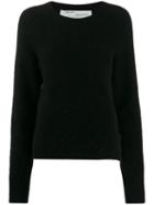 Off-white Contrast Stitched Jumper - Black