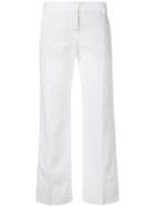 Aspesi Straight-leg Trousers, Women's, Size: 42, White, Cotton/linen/flax