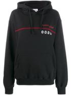 Adish Logo Printed Hoodie - Black