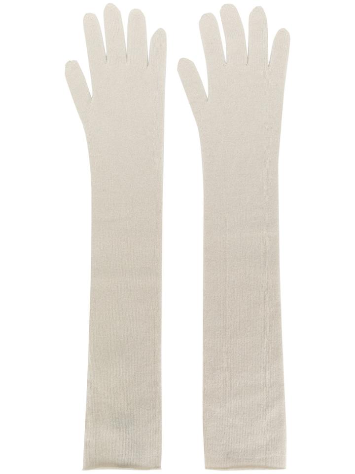 Joseph Long Gloves - White