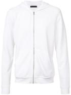 Atm Anthony Thomas Melillo French Terry Zip Hoodie, Men's, Size: Large, White, Cotton/polyester