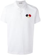 Moncler Logo Plaque Polo Shirt, Men's, Size: Large, White, Cotton
