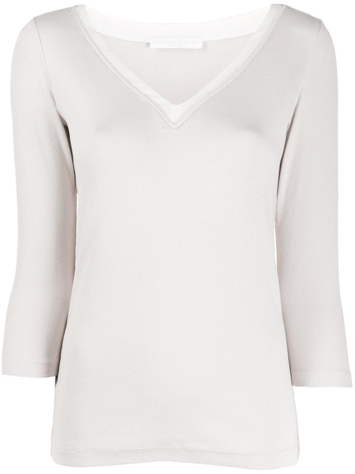 Fabiana Filippi Three-quarter Sleeve Sweater - Neutrals