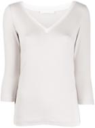Fabiana Filippi Three-quarter Sleeve Sweater - Neutrals