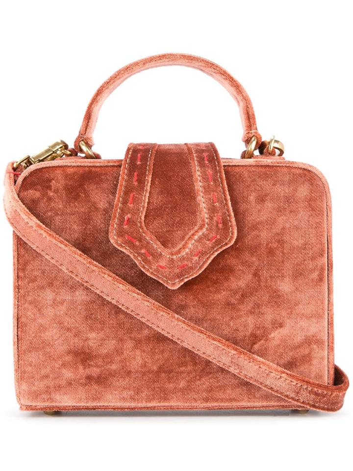 Mehry Mu Top-handle Box Tote - Pink & Purple