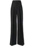 Karl Lagerfeld High Waisted Sparkle Trousers - Black