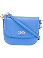 Salvatore Ferragamo Gancini Shoulder Bag, Women's, Blue