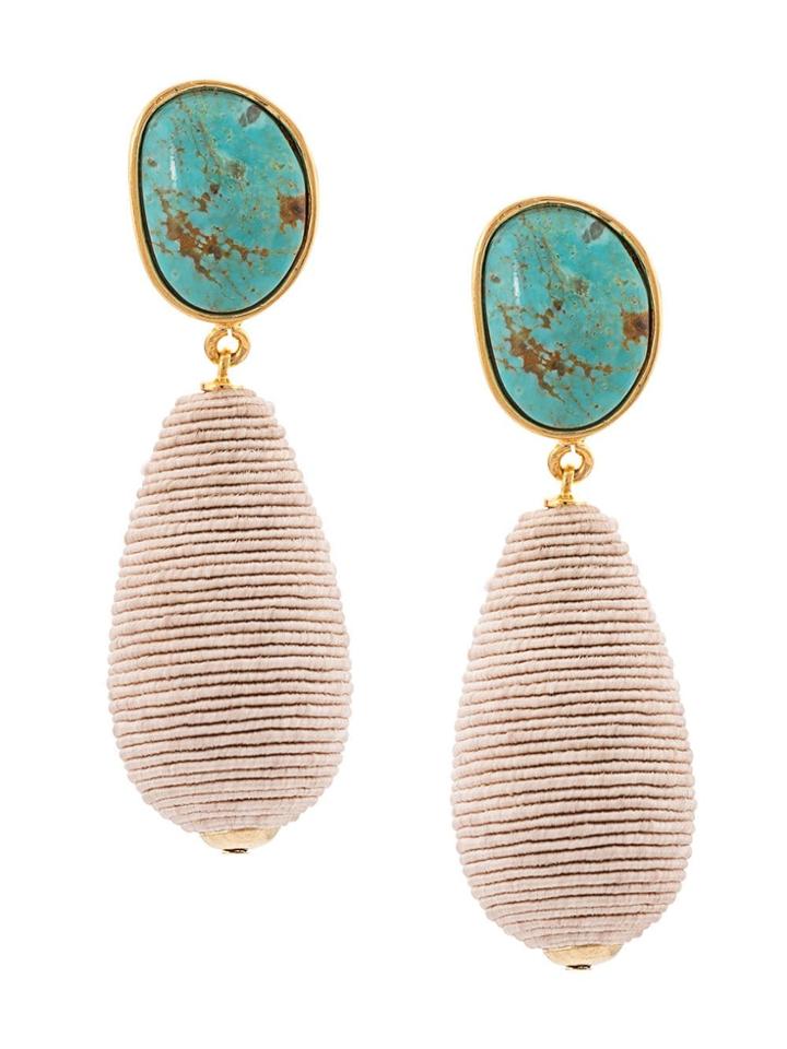 Lizzie Fortunato Jewels Turquoise Drop Earrings - Blue