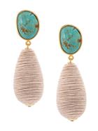 Lizzie Fortunato Jewels Turquoise Drop Earrings - Blue