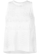 Textured Tank Top - Women - Cotton/polyamide/polyester/viscose - 42, White, Cotton/polyamide/polyester/viscose, M Missoni