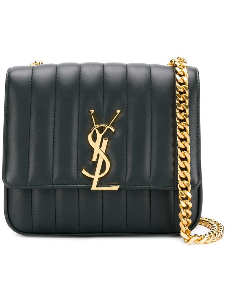 Saint Laurent Small Vicky Shoulder Bag - Green