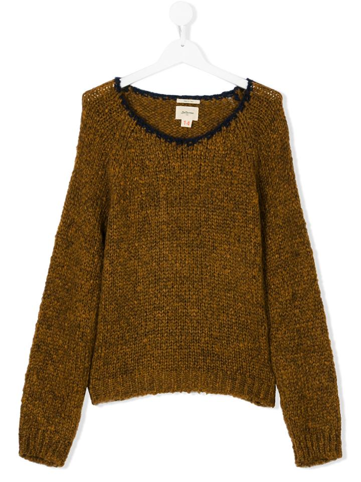 Bellerose Kids Teen Round Neck Jumper - Brown