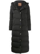 Liu Jo Oversized Quilted Long Coat - Black