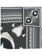 Givenchy Shark Tooth Printed Scarf - Black