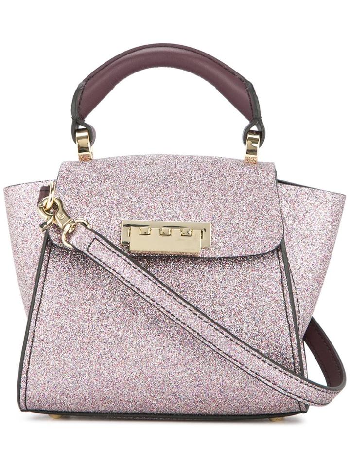 Zac Zac Posen Eartha Iconic Mini Glitter Top Handle Bag - Pink &