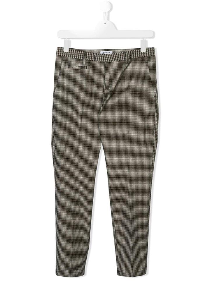 Dondup Kids Teen Pin Check Trousers - Nude & Neutrals