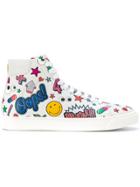 Anya Hindmarch Hi Top All Over Wink Stickers - White