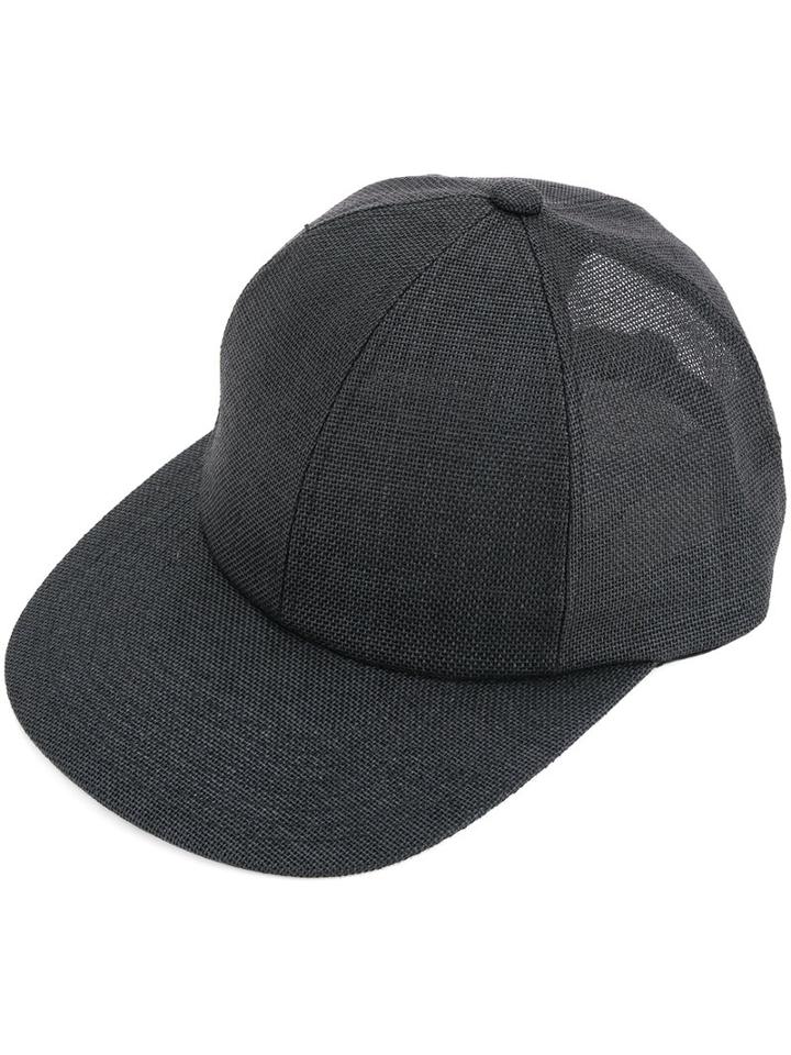 Kijima Takayuki - Semi-sheer Cap - Men - Paper - One Size, Black, Paper