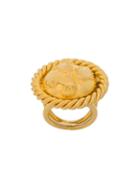 Salvatore Ferragamo Pre-owned Carved Ring - Metallic
