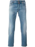 Jacob Cohen Straight Leg Jeans, Men's, Size: 38, Blue, Cotton/polyester/spandex/elastane