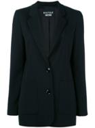 Boutique Moschino Two Button Blazer, Women's, Size: 44, Black, Other Fibres/virgin Wool