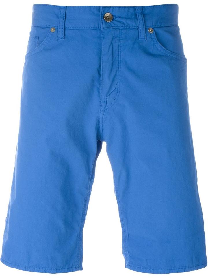 Boss Hugo Boss Maine Contrast Trim Deck Shorts, Men's, Size: 40, Blue, Cotton/spandex/elastane