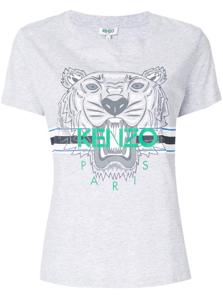 Kenzo Tiger Print T-shirt - Grey