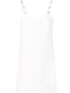 Miu Miu Embellished Mini Dress - White