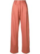 Forte Forte High Waisted Trousers - Pink & Purple