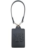 Y's Logo Embossed Tag - Black