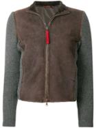 Prada Pre-owned 2000's Knitted Sleeves Jacket - Brown