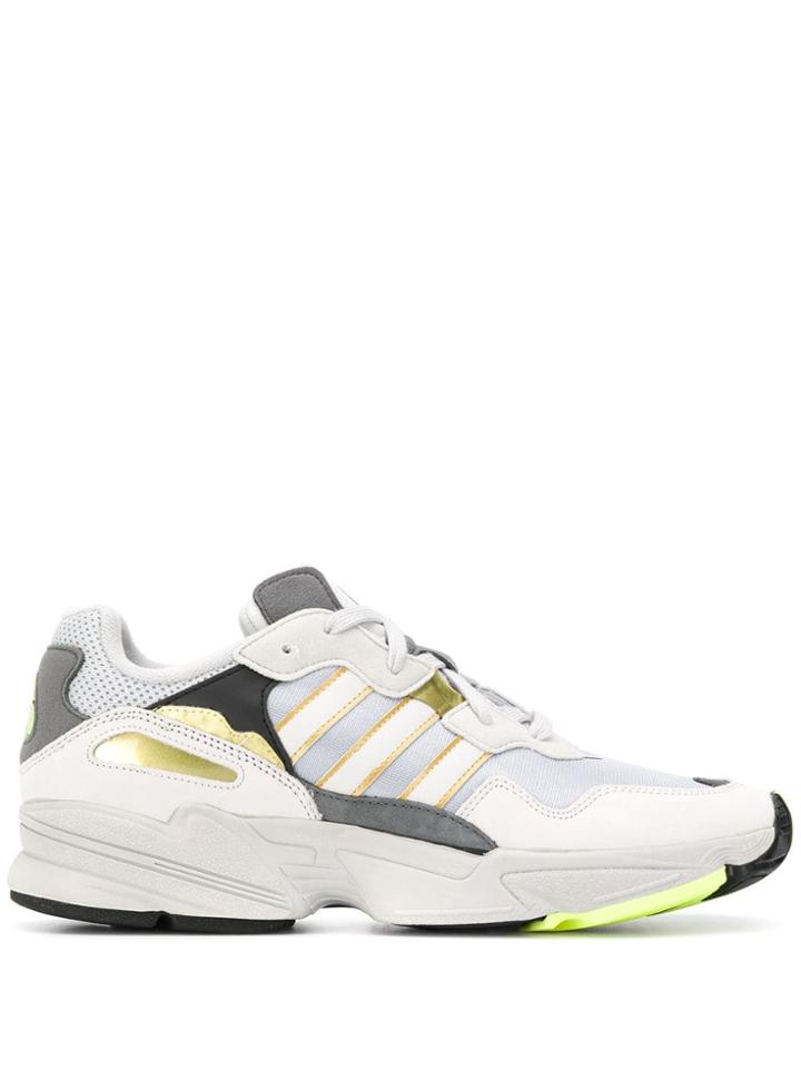 Adidas Panelled Sneakers - Silver