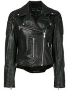 Proenza Schouler Leather Moto Jacket - Black