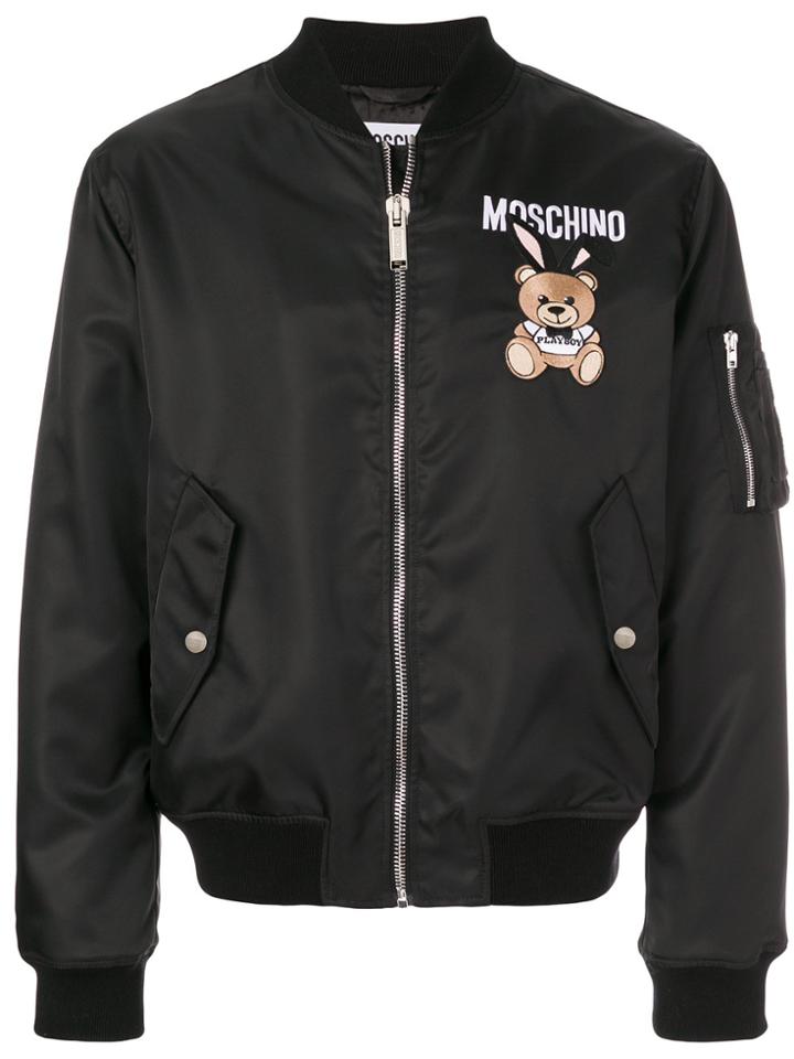 Moschino Toy Bear Bomber - Black