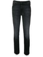 Mother Straight-leg Cropped Jeans - Black