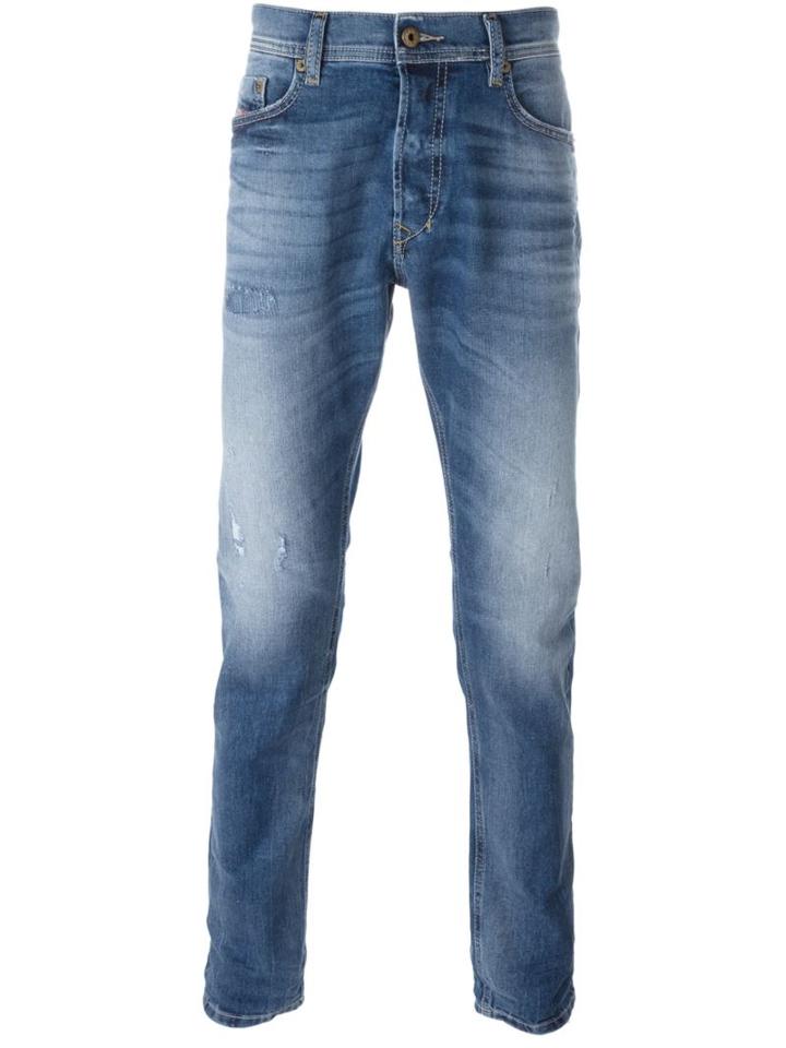Diesel 'tepphar 0853y' Carrot-fit Jeans, Men's, Size: 30/34, Blue, Cotton/spandex/elastane