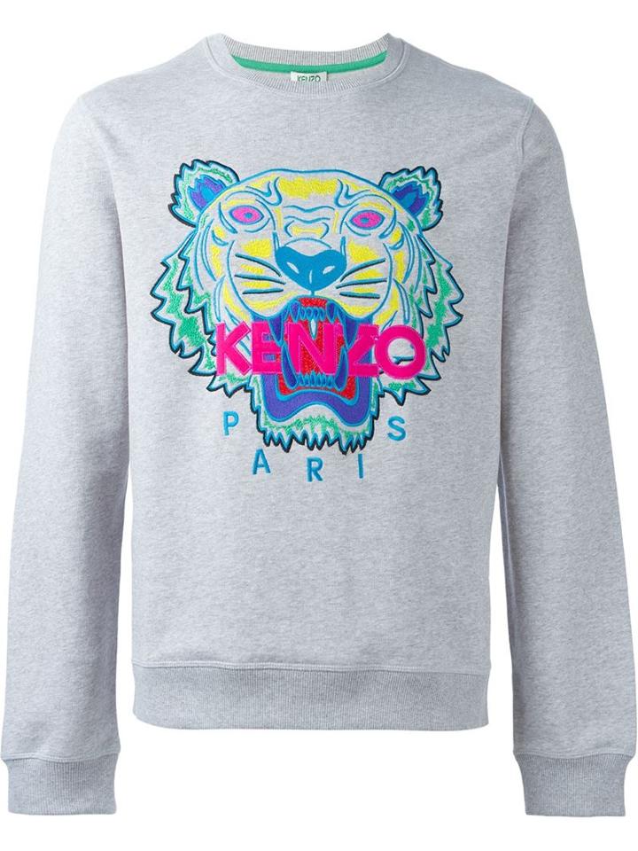 Kenzo - 'tiger' Sweatshirt - Men - Cotton - L, Grey, Cotton