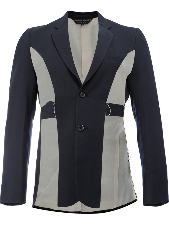 Comme Des Garçons Homme Plus Deconstructed Blazer - Blue