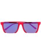 Linda Farrow X Marcelo Burlon Red Square Sunglasses