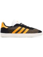 Adidas Black And Yellow Gazelle Primeknit Sneakers