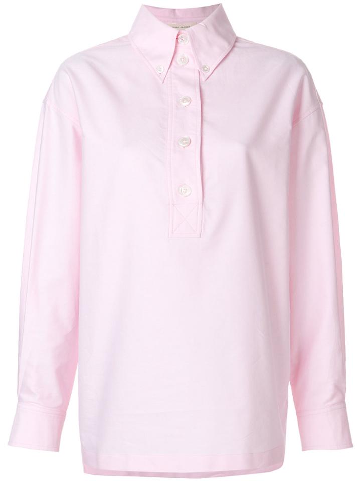 Marc Jacobs Oversized Collar Blouse - Pink & Purple