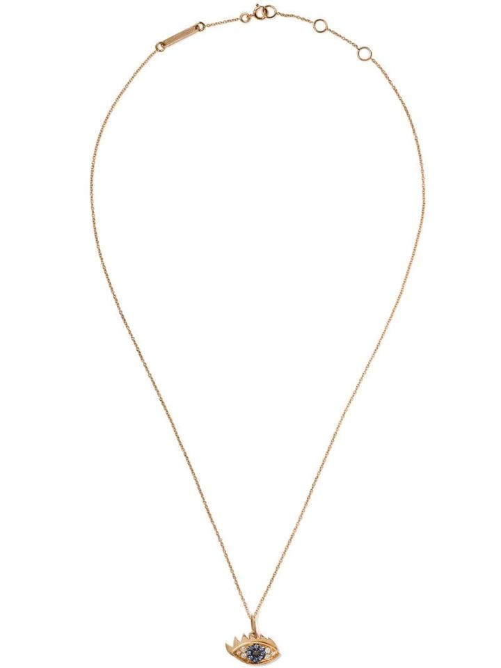 Delfina Delettrez 18kt Yellow Gold, Diamond & Sapphire Eye Necklace