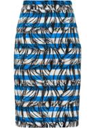 Prada Cotton Poplin Skirt - Blue