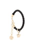 Versace Woven Charm Bracelet - Black