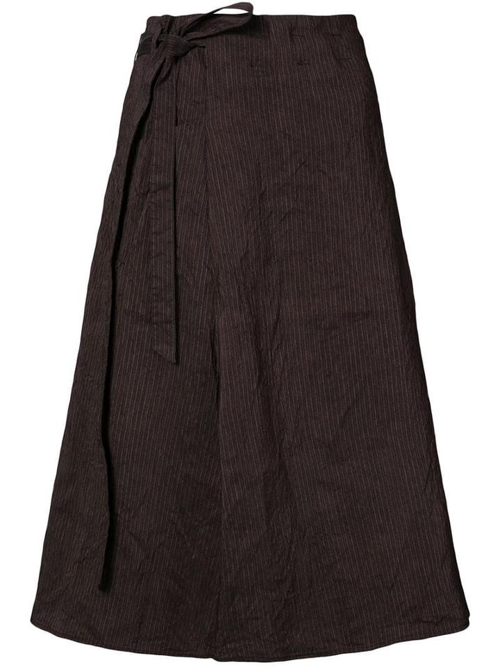 Forme D'expression Striped Side Tie Skirt - Pink