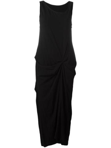 Atelier Suppan Ruched Detail Dress, Women's, Size: 0, Black, Cotton/wool